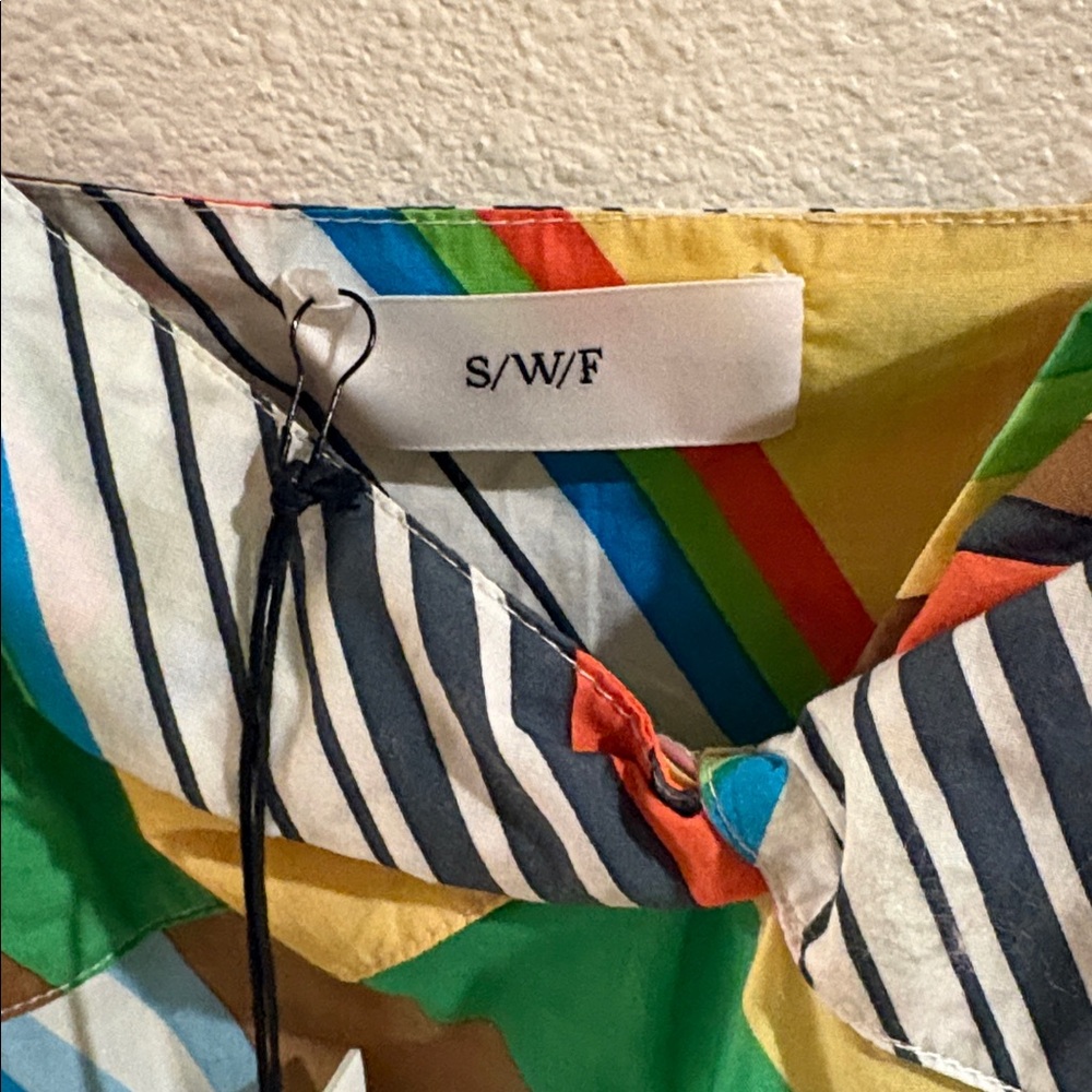 Striped Multi-Color Spaghetti Strap Mini Dress - Picture 3 of 4